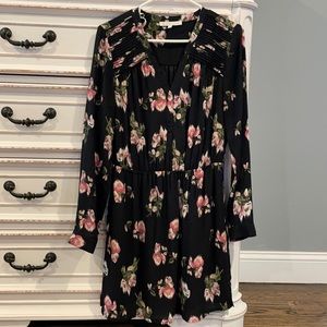 Black and floral dress